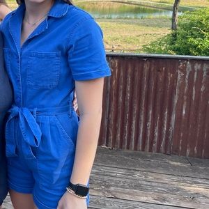 Skies are blue romper